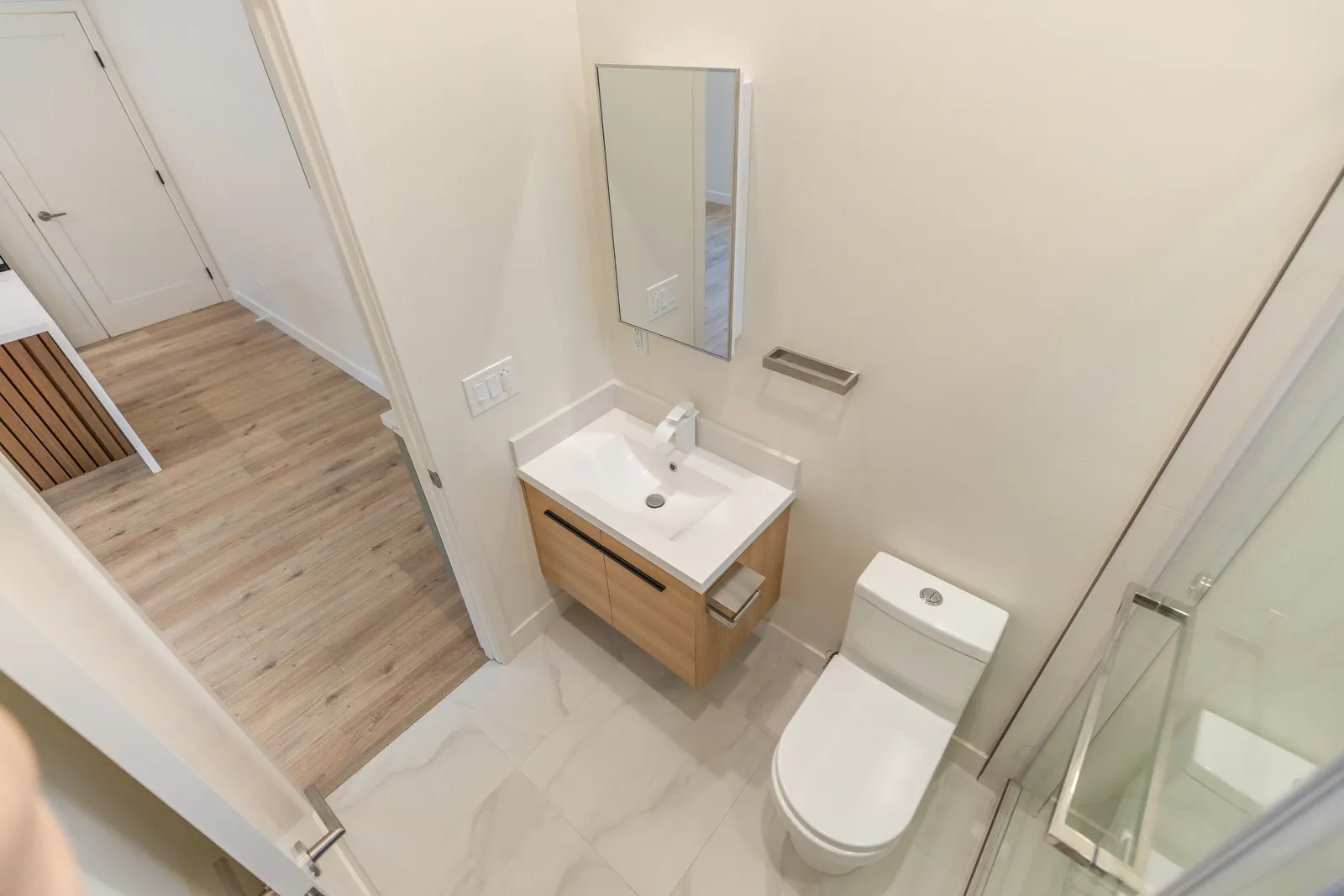 Spring Street — finished bathroom