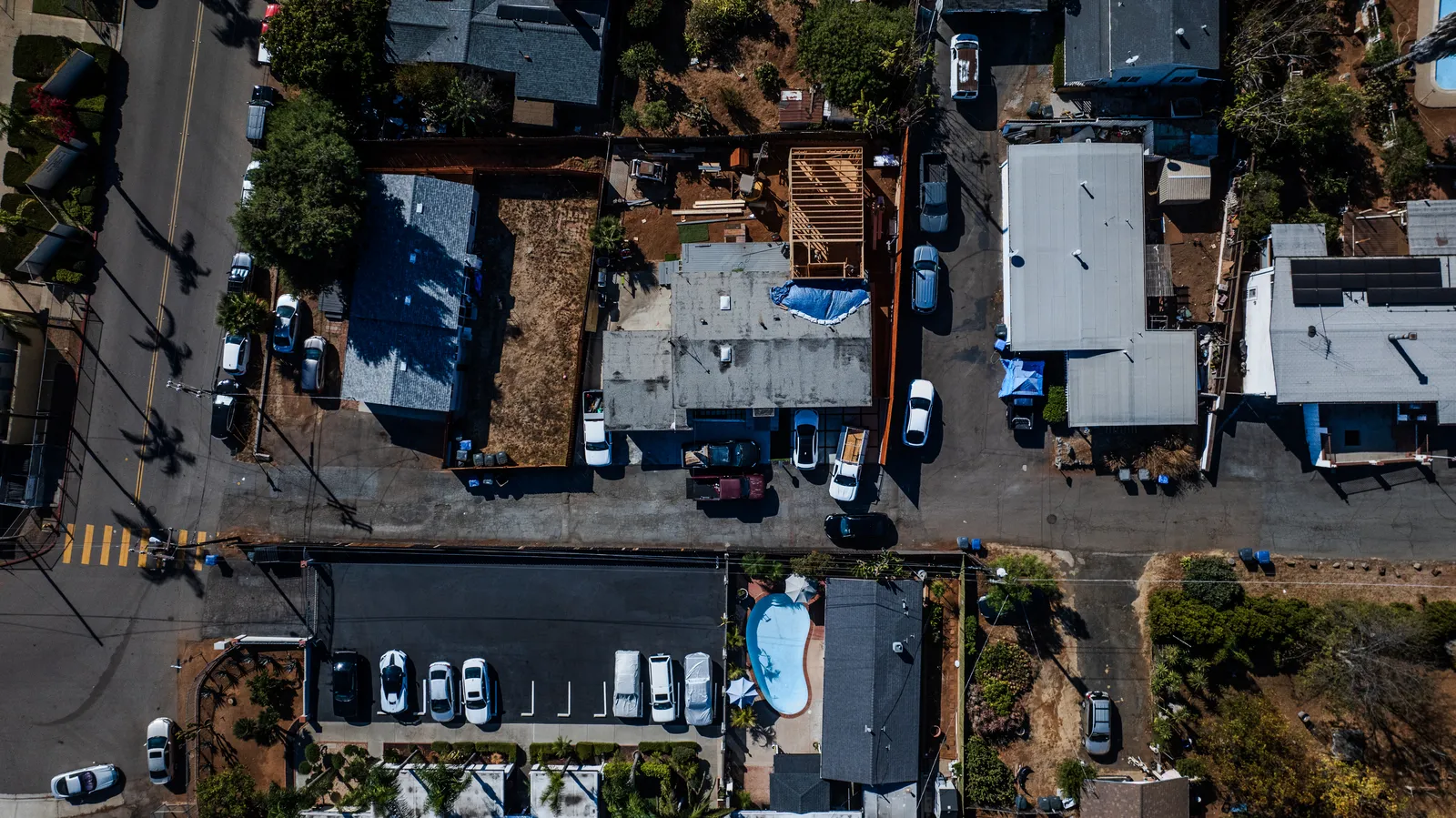 Spring Street — aerial over the street